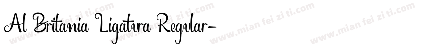 Al Britania Ligatura Regular字体转换
